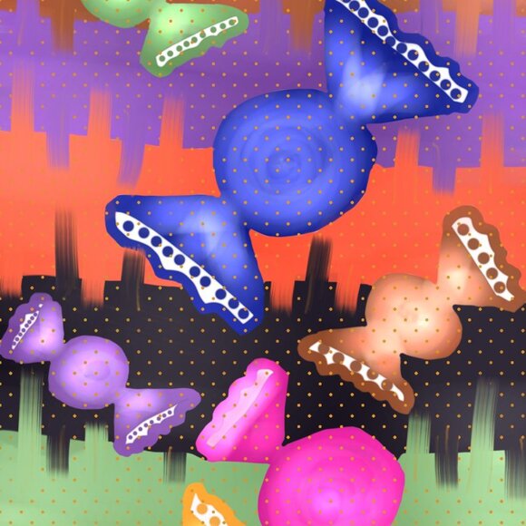 Candy Art| Kids Art| Modern Wall Art Decor | Minimalist Digital Prints - Picture 4 of 4